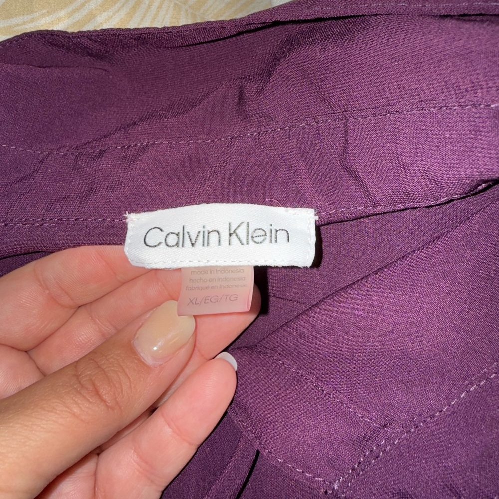 Purple Ruffled Women's Top - Picture 2 of 2